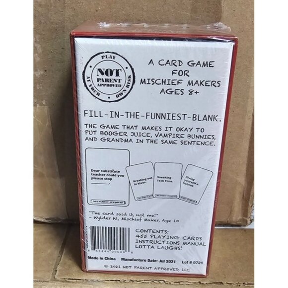 Not Parent Approved - The Hilarious Family Game Night Card Game - Picture 2 of 2